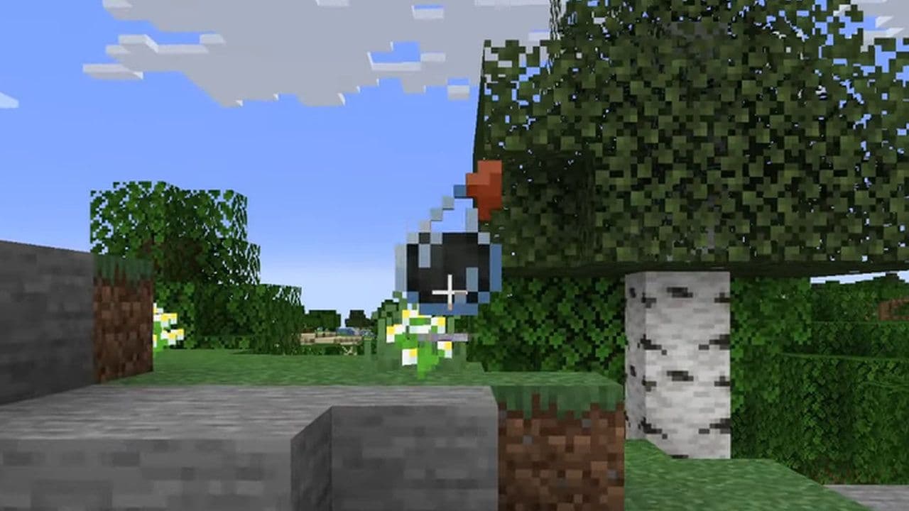 Minecraft Splash Potion of Weakness recipe