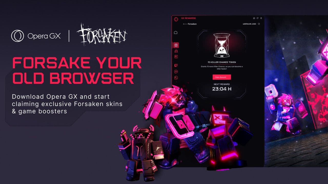 Opera GX Forsaken rewards