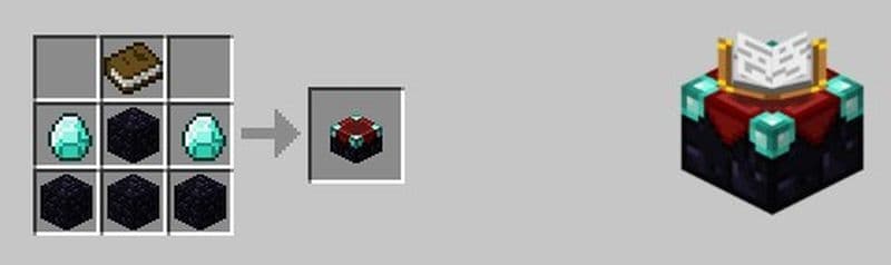 Here is how to make an enchanting table in Minecraft (Image Credit: Screengrab via Minecraft)