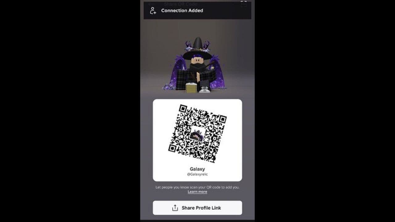 Roblox Trusted Connections QR code