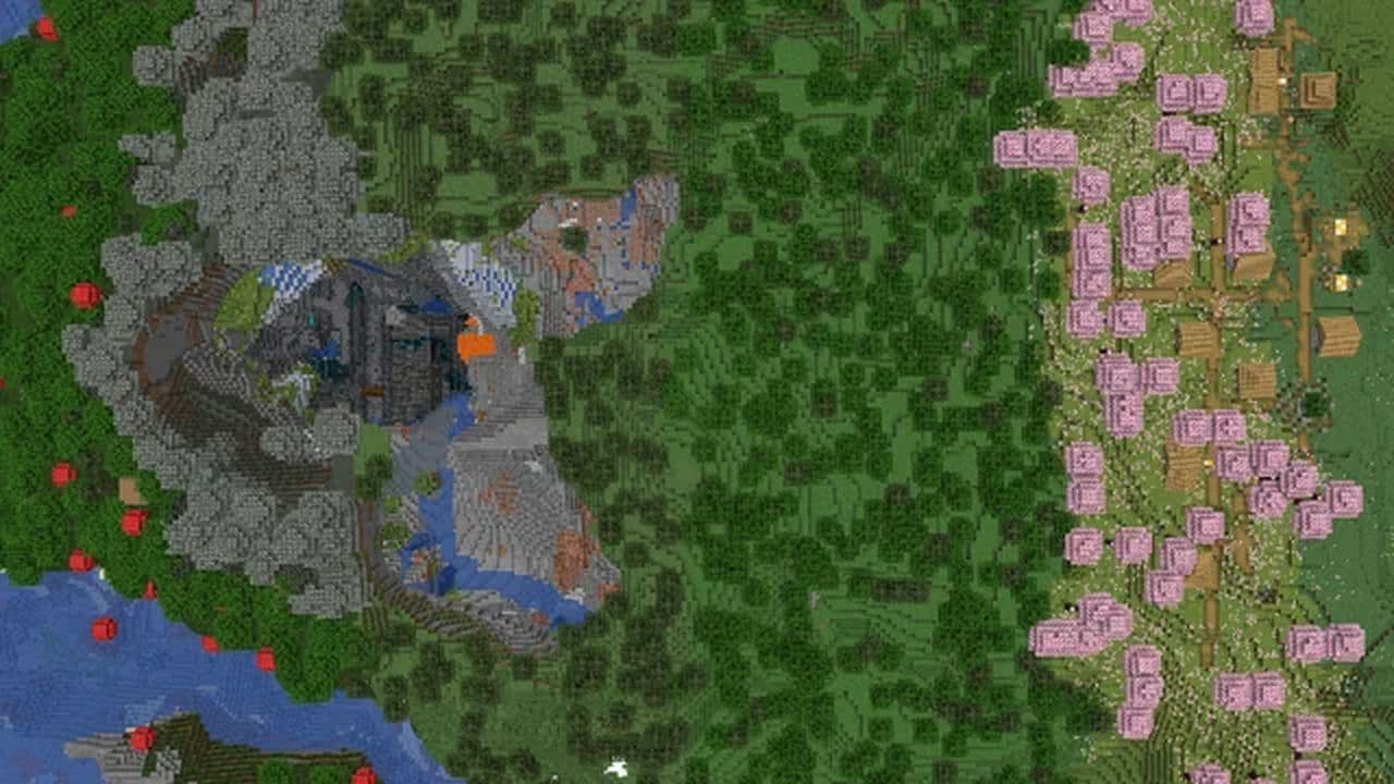 1606377695512438131 Credit: r/minecraftseeds