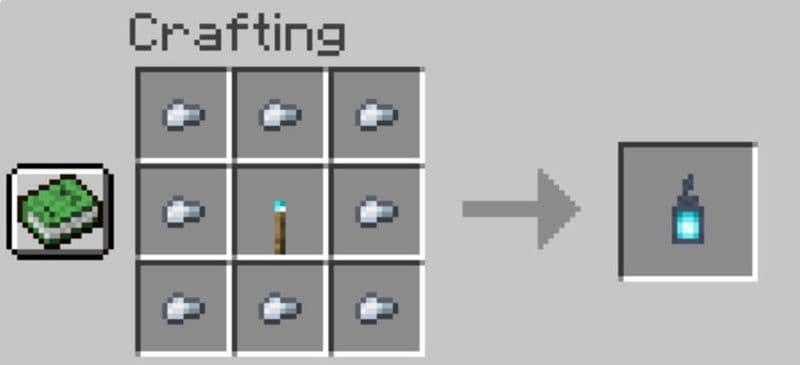 Here is how to make a soul lantern in Minecraft (Image Credit: Screengrab via Minecraft)