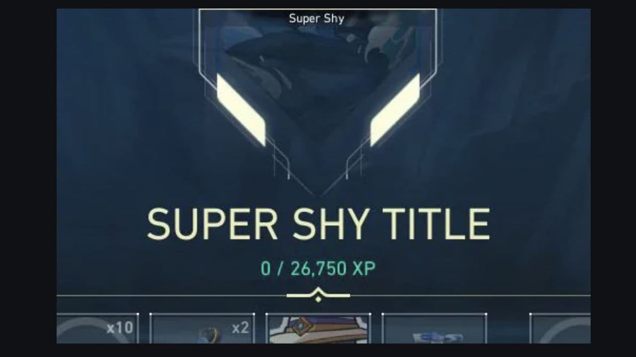 Super Shy title in VALORANT