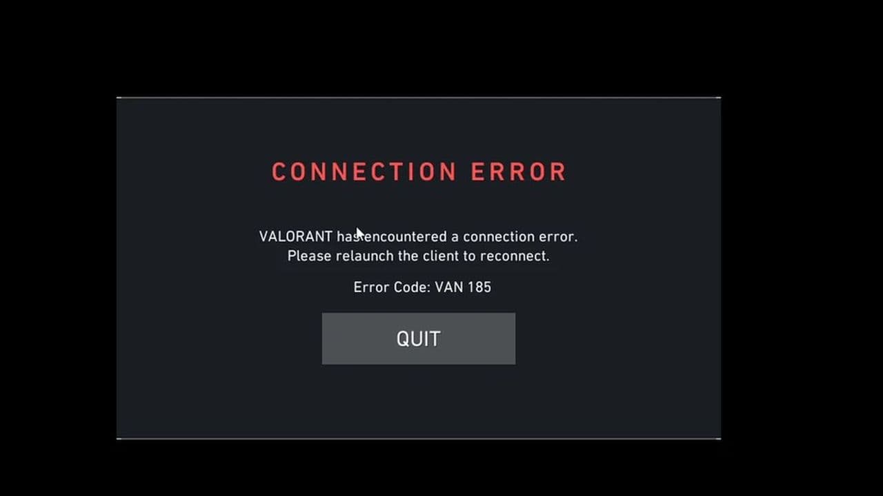 How to fix VALORANT error code VAN-185