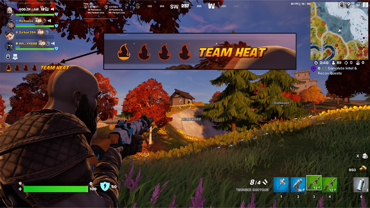 What is Fortnite Heat Level? via Esports.gg