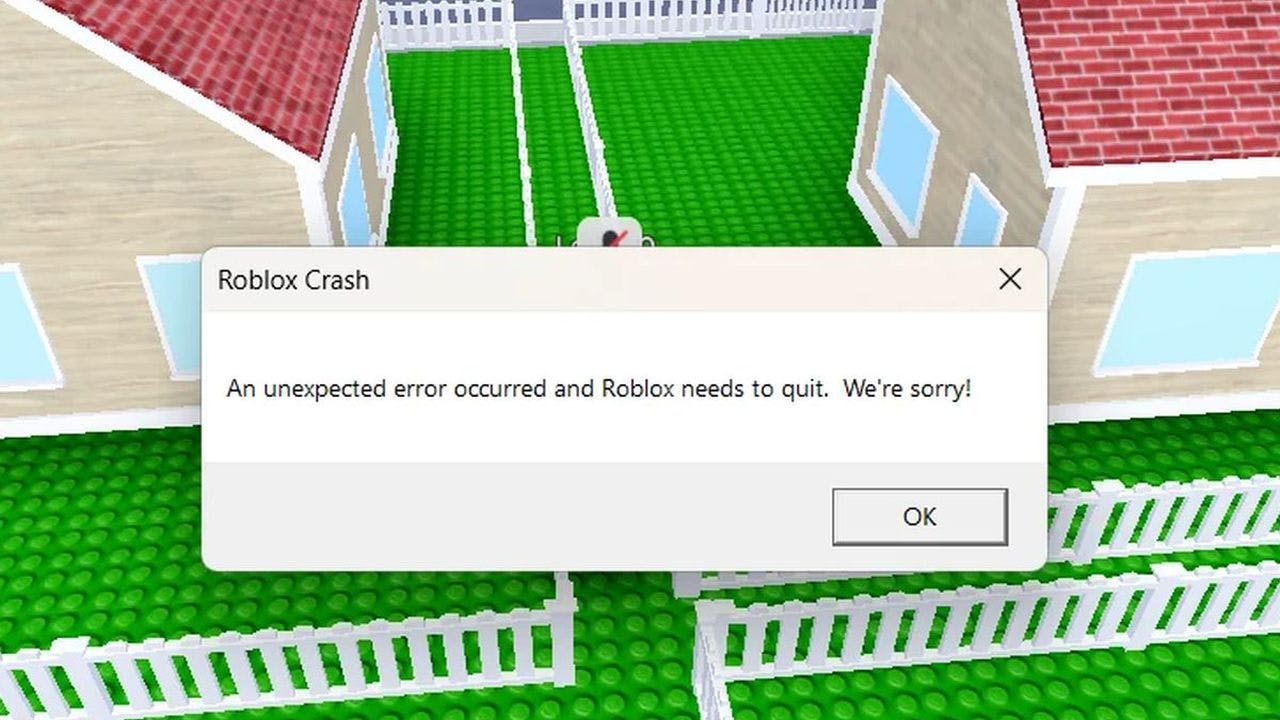 Unexpected error has occurred in Roblox