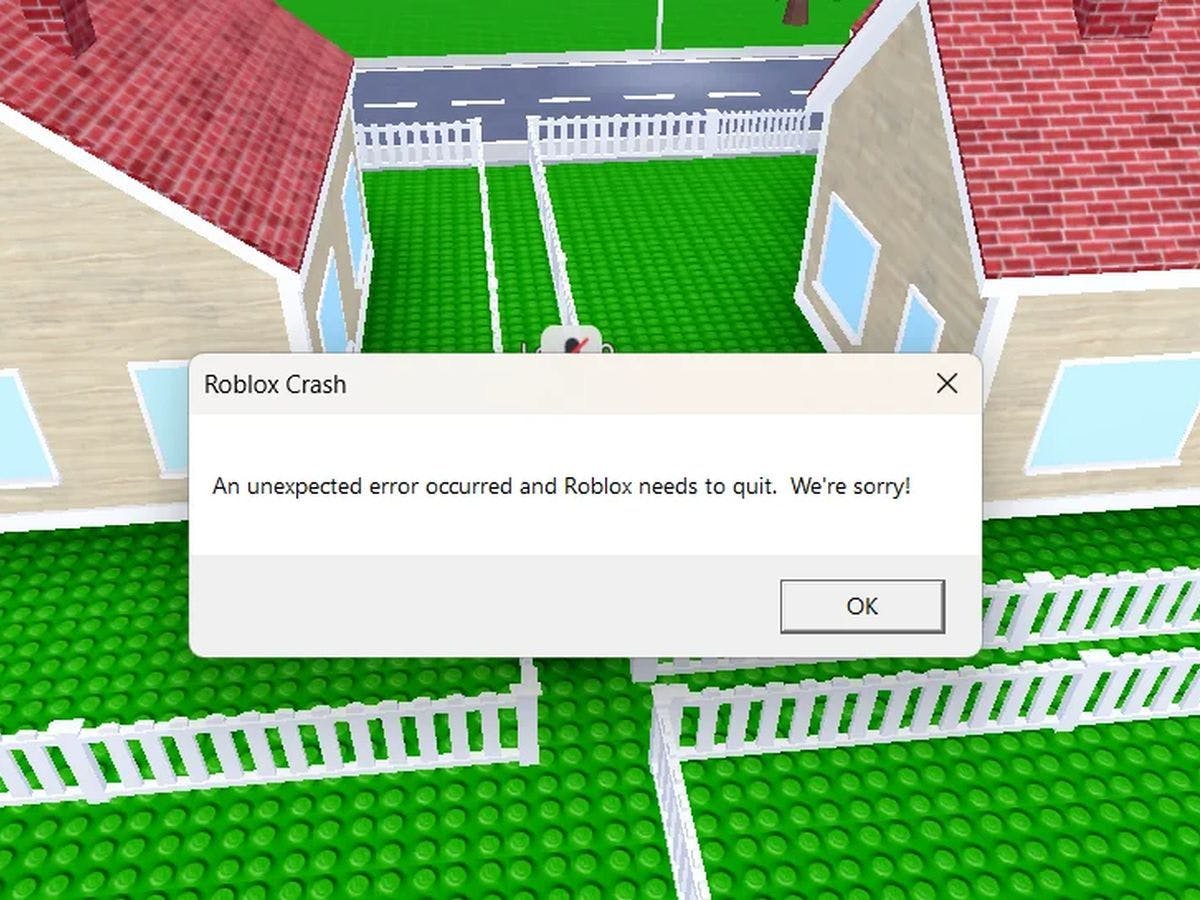 Unexpected error has occurred in Roblox