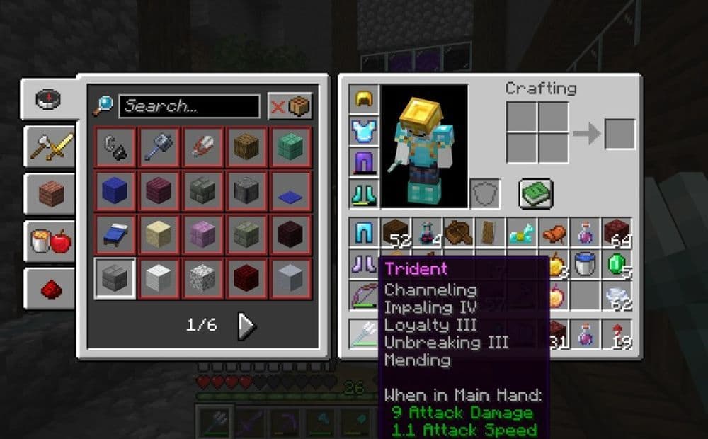 Summons lightning when thrown during thunderstorms (Image Credit: r/Minecraft)