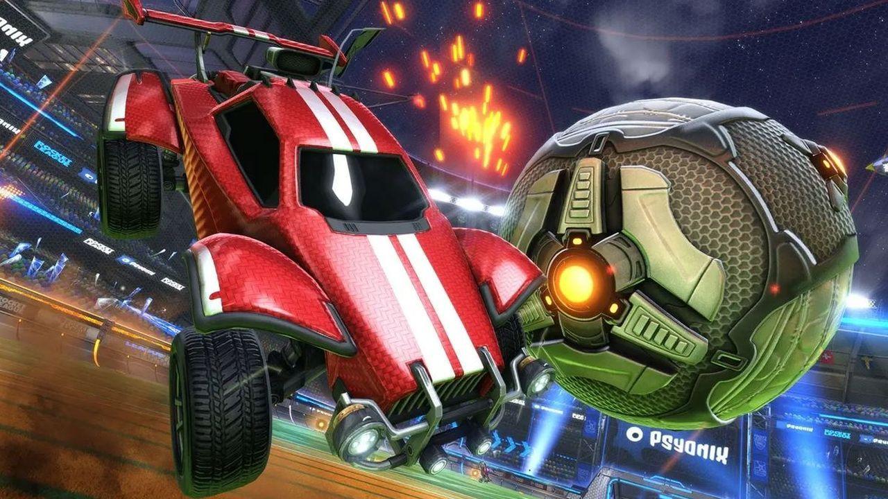 Shooting the ball in Rocket League