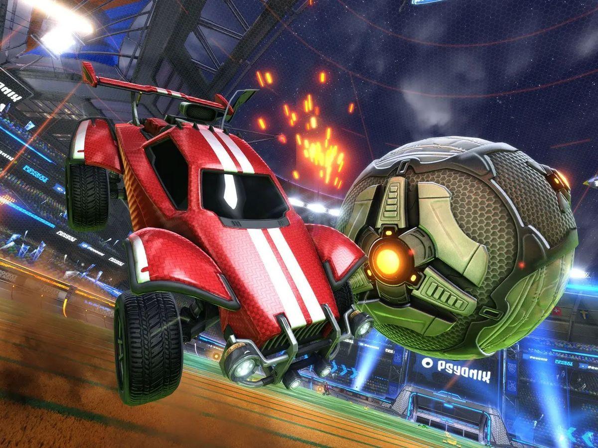 Shooting the ball in Rocket League