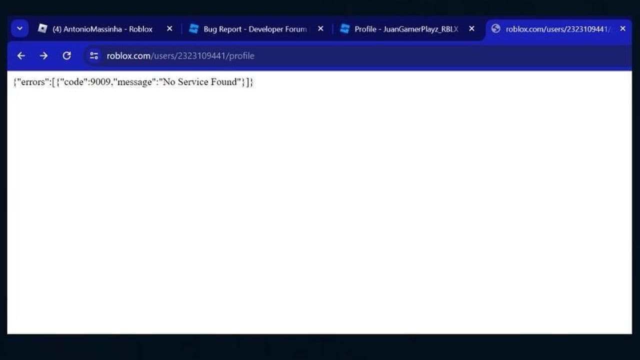 Roblox error code 9009