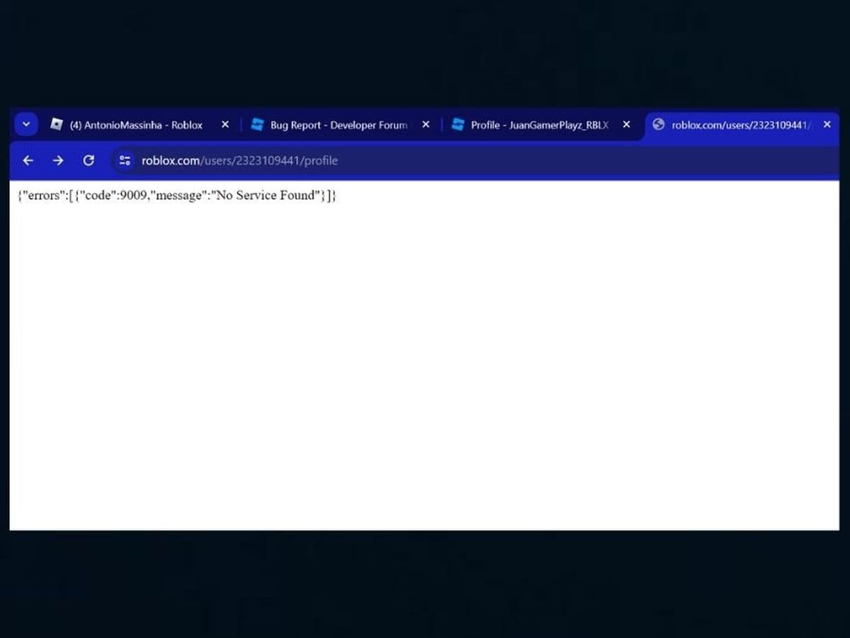 Roblox error code 9009