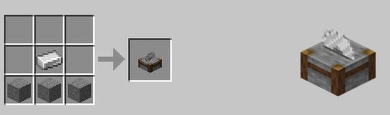 Here is the stonecutter recipe (Image Credit: Screengrab via Minecraft)