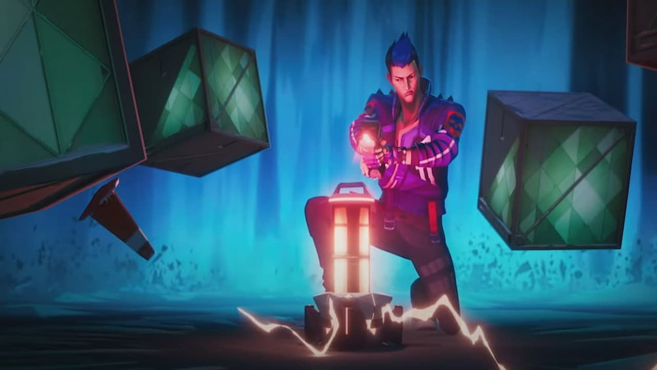 Yoru defusing the spike during a VALORANT cinematic