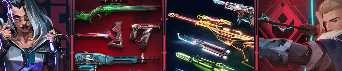 Battle pass skins in Valorant