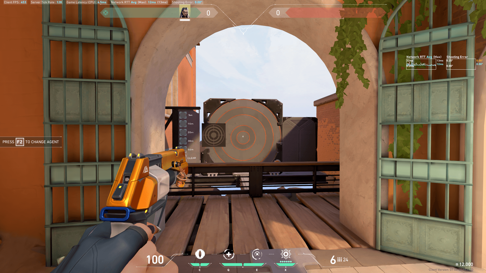 Sheriff with Hollow Circle Crosshair VALORANT