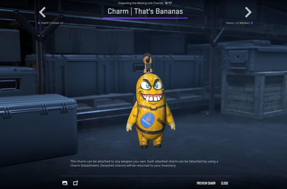 That’s Bananas Charm (Image Credit: Valve)