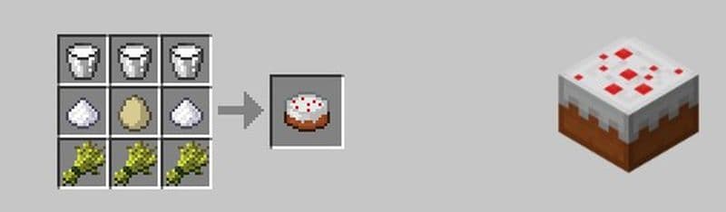 Here is how to make a cake in Minecraft (Image Credit: Screengrab via Minecraft)