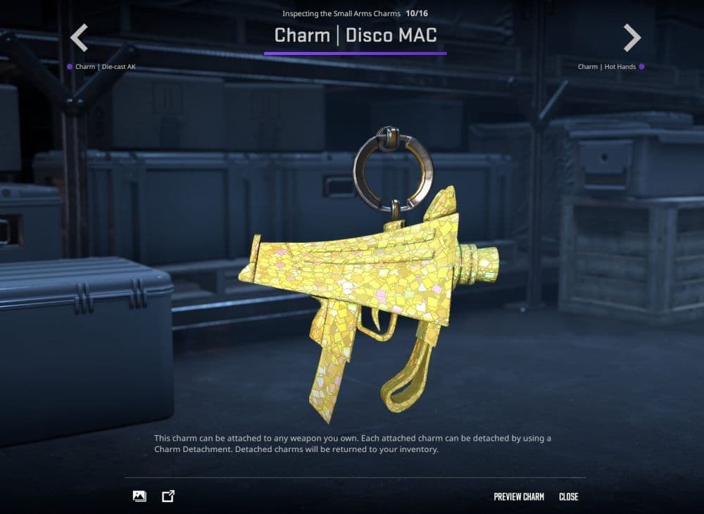 Disco MAC Charm (Image Credit: Valve)