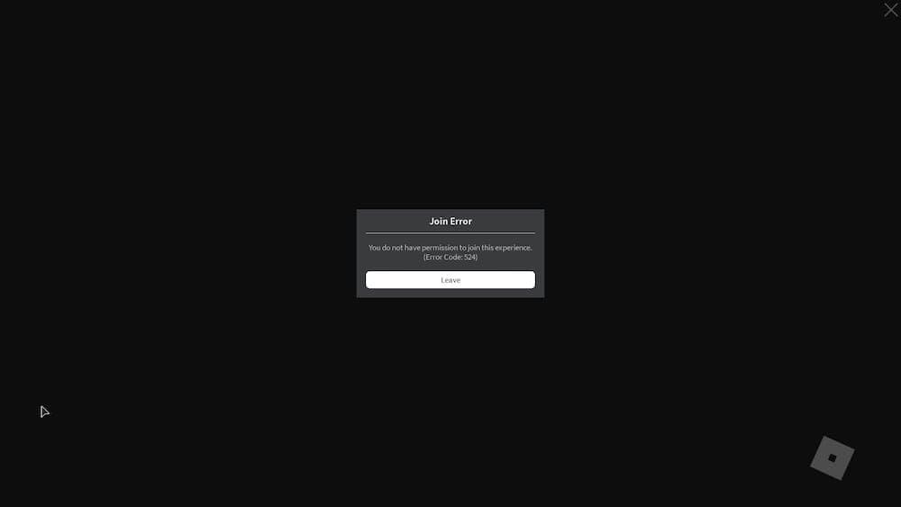 Roblox error code 524
