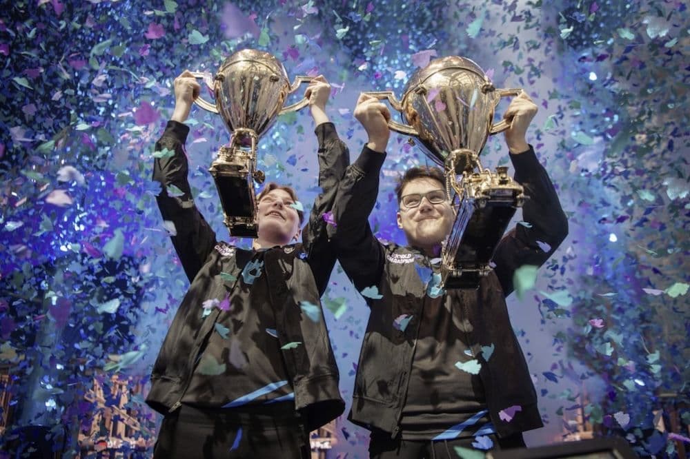 First Fortnite World Cup winners Aqua and Nyhrox Image credit: Epic Games