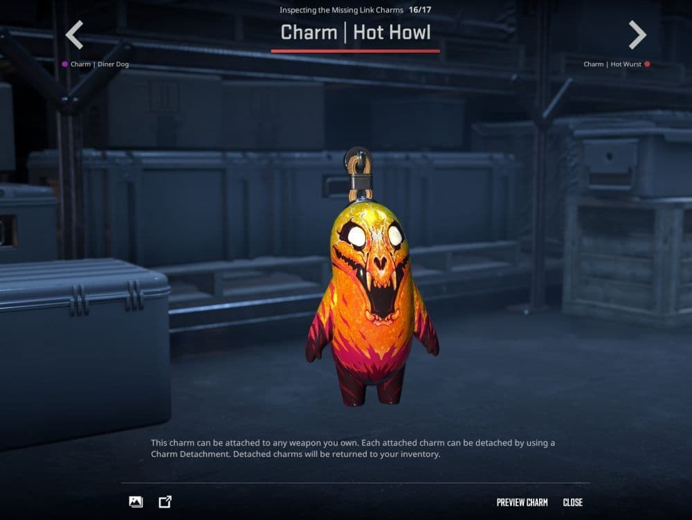 Hot Howl Charm (Image Credit: Valve)