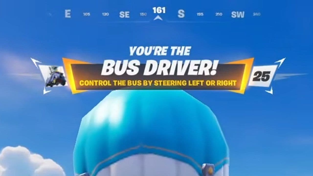 how to drive the battle bus in fortnite