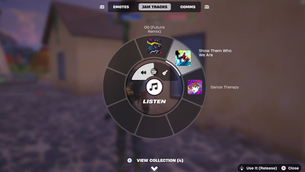 how to use the jam track player in fortnite