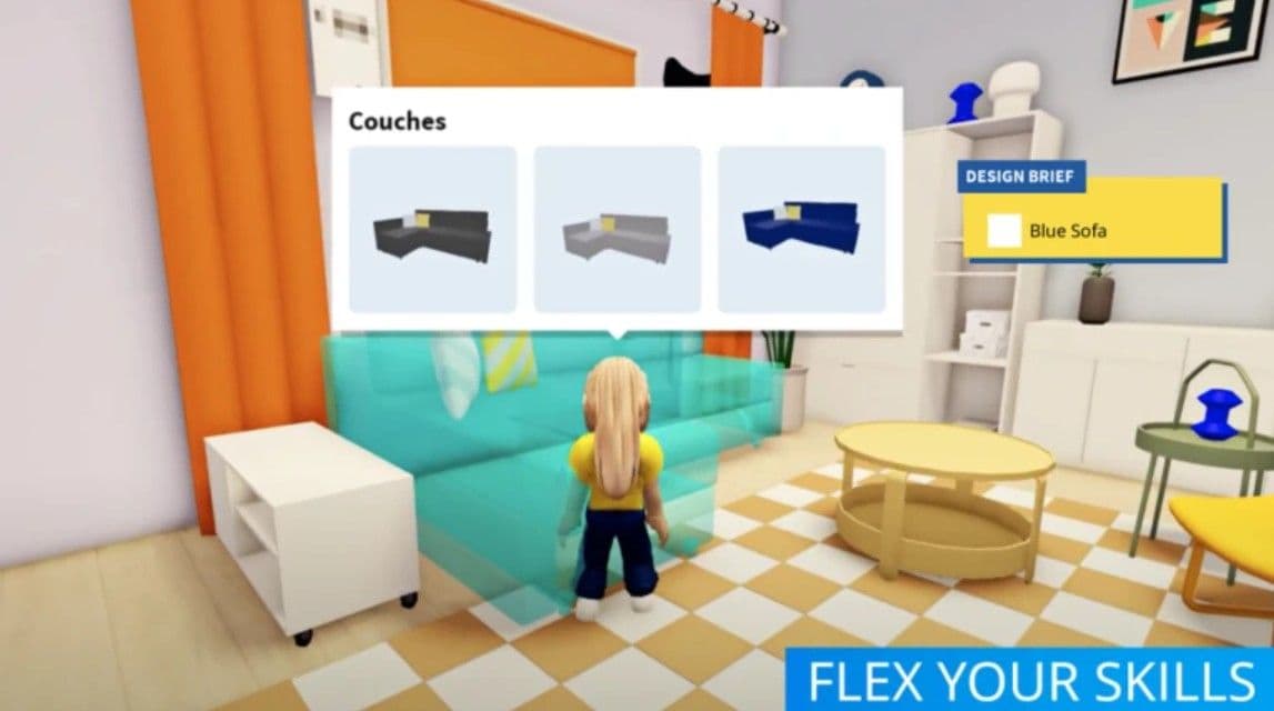 You can actually work at IKEA in Roblox and even design those small houses within the real stores. (Image Credit: IKEA on Roblox)