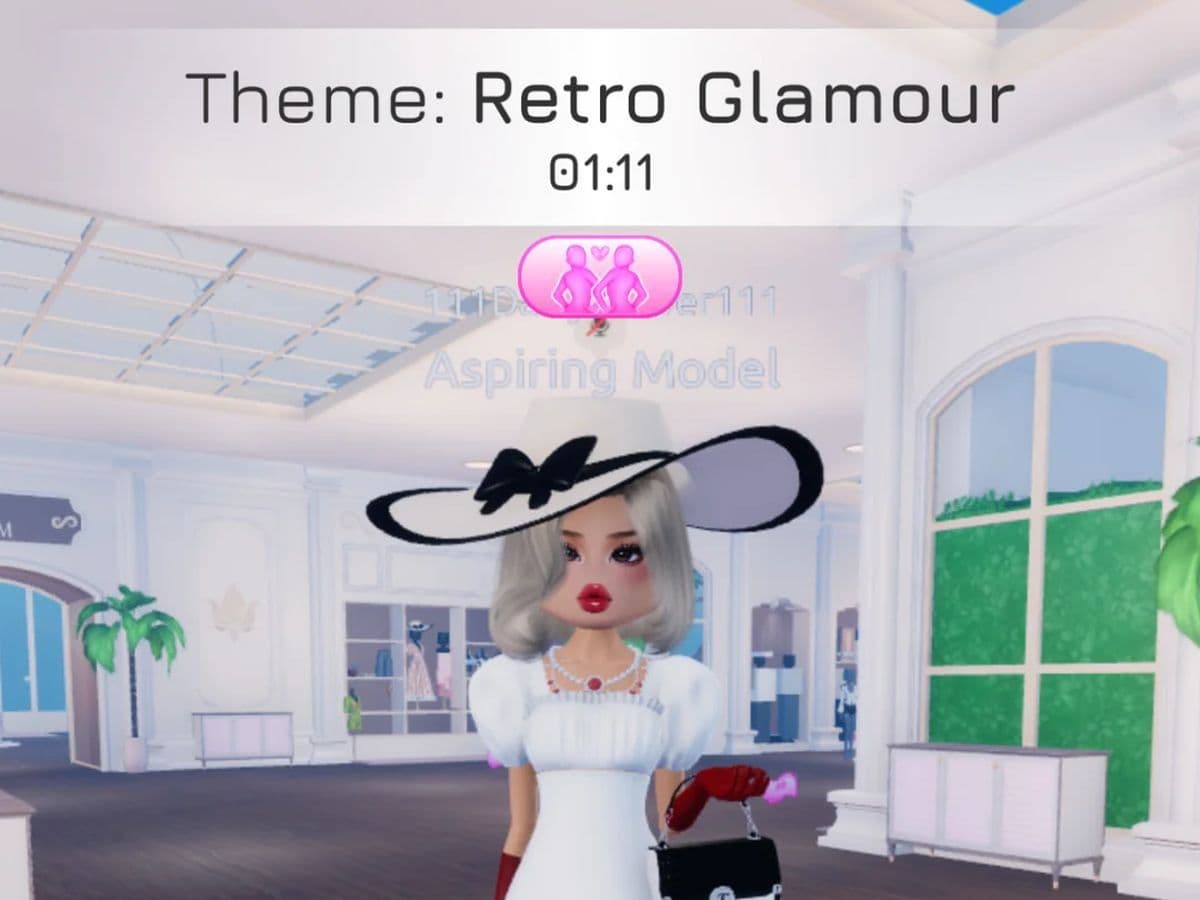 Retro Glamour DTI outfit