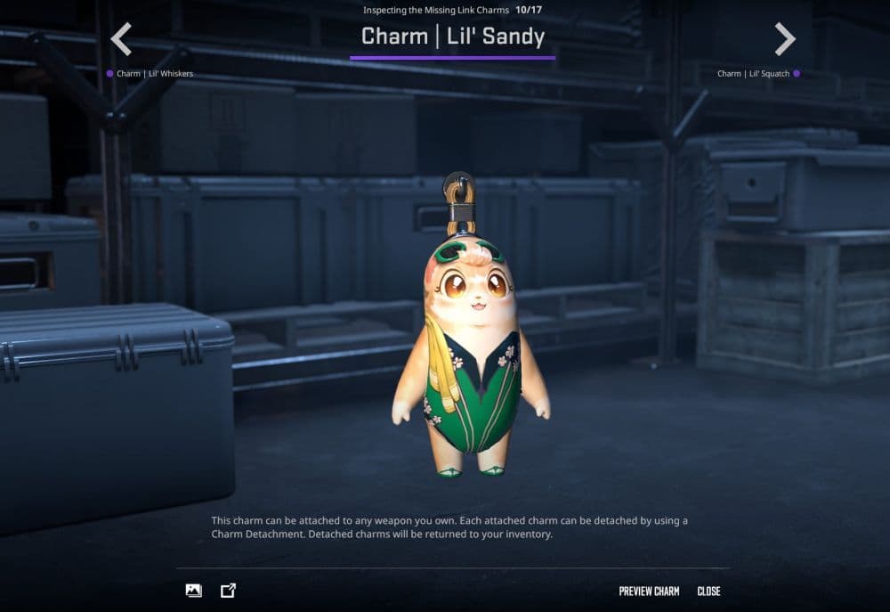 Lil’ Sandy Charm (Image Credit: Valve)