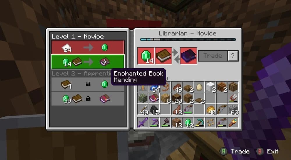 You can fully repair your item with Mending as long as you have enough XP to complete the process (Image Credit: r/Minecraft)
