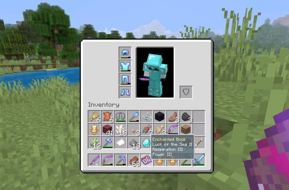 Respiration has three levels and every level adds 15 more seconds to your adventure underwater (Image Credit: r/Minecraft)