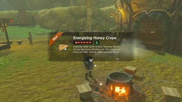 Zelda Tears of the Kingdom Energizing Honey Crepe recipe
