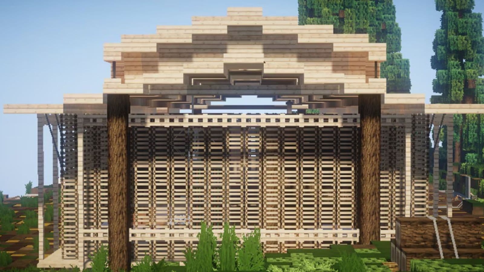 wooden house minecraft